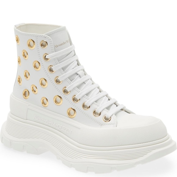 Alexander McQueen Tread Slick Eyelet High Top Sneaker - Picture 1 of 9